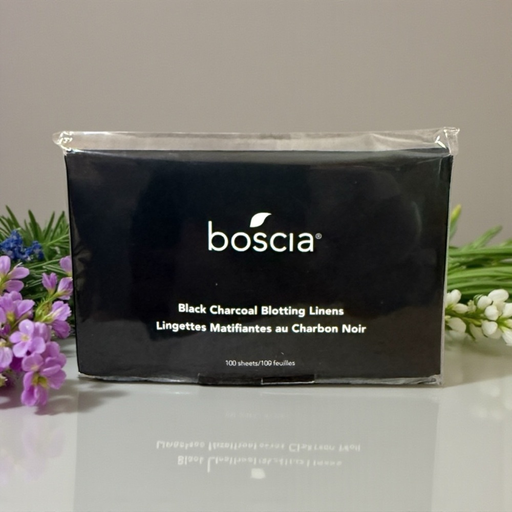 🖤BOSCIA🖤Black Charcoal Blotting Linens/NIB